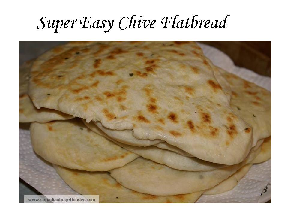 Super Easy Chive Flatbread